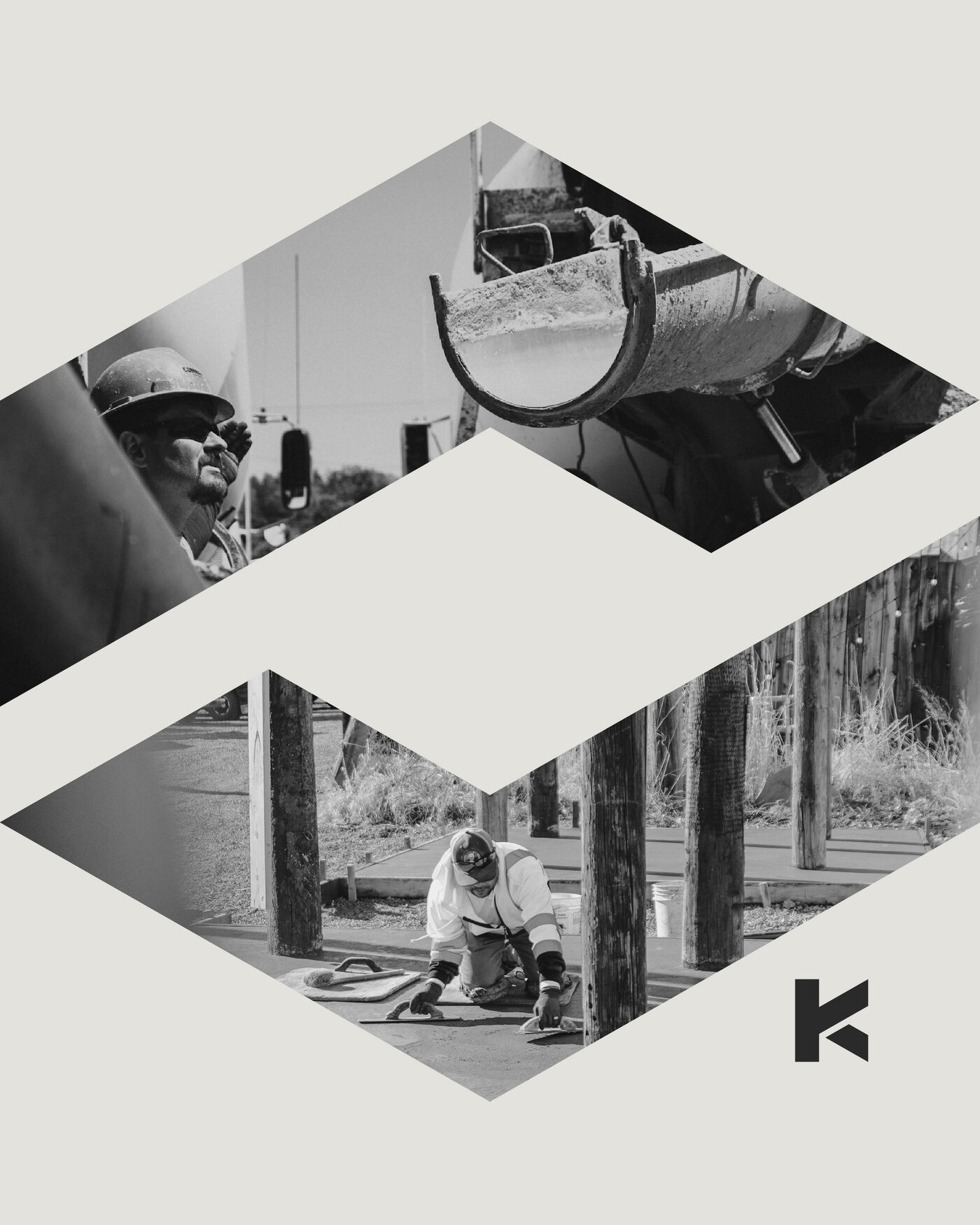 Equipo de Kamix trabajando en obra